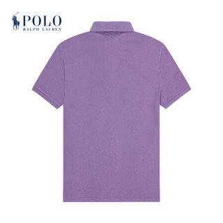 Ralph Lauren/拉夫劳伦男装 2020年秋季定制修身版型网格网球衫12568 500-紫色 M