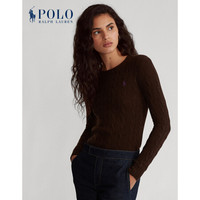 Ralph Lauren/拉夫劳伦女装 2020年秋季绞花毛衫21774 200-棕色 L