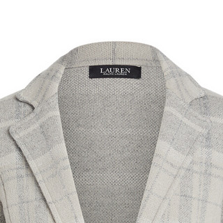 Lauren/拉夫劳伦女装 2020年秋季格纹混纺西装外套60409 020-灰色 L