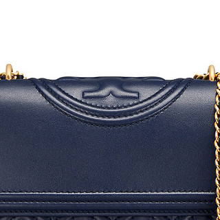 TORY BURCH 汤丽柏琦 Fleming系列 女士羊皮斜挎包 43834 403 蓝色 小号