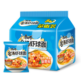 康师傅 金汤虾球面 海鲜味 袋装