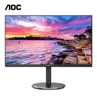 AOC 23.8英寸 IPS广视角 HDR Mode 三边微框 高清接口 设计办公低蓝光不闪 液晶电脑显示器 24V4H