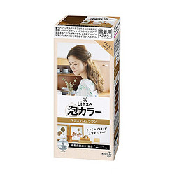 Kao 花王 liese prettia系列泡沫染发膏 #棉花糖棕（1液34ml 2液66ml 护发素8g ） *3件