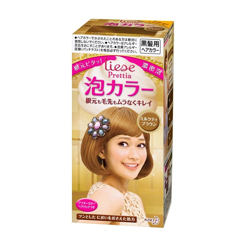 Kao 花王染发膏 Kao 花王liese Prettia系列泡沫染发剂 奶茶棕108ml 报价价格评测怎么样 什么值得买