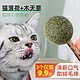  猫薄荷球猫玩具棒棒糖自嗨磨牙逗猫棒木天蓼磨牙棒神器3支装　