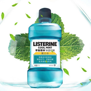 LISTERINE 李施德林 基础护理系列 漱口水 冰蓝口味 1L*3