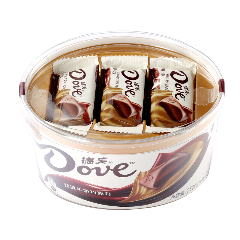 dove德芙丝滑牛奶巧克力252g