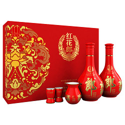 LANGJIU 郎酒 红花郎10 53度 酱香型白酒 500ml*2瓶 礼盒装