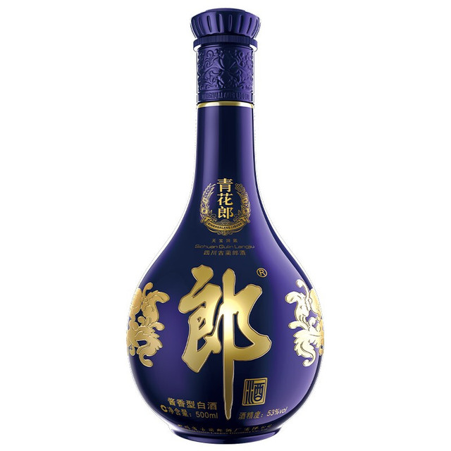 LANGJIU 郎酒青花郎53%vol 酱香型白酒500ml 单瓶装【报价价格评测怎么