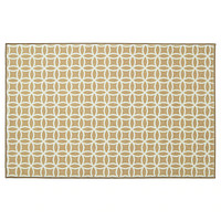 SOLGLIMTAR索格林塔地毯-褐色/白色60x90厘米