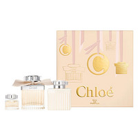 Chloé 蔻依 经典同名女士香水套装（同名女士香水 肉丝带 EDP 75ml+润肤露 100ml+迷你香水EDP 5ml) 