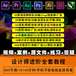 平面设计PS视频教程 多课程选择