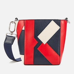 KENZO 女士Kube Tricolor迷你手提袋 中号红色