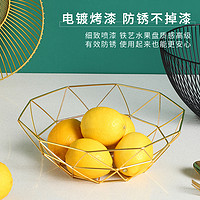 铁艺水果篮创意现代客厅茶几北欧风格水果盘网红零食糖果收纳篮筐