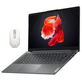 联想(Lenovo)小新Air14锐龙版 全面屏高性能金属轻薄笔记本电脑(R5-4600U 16G 512G )深空灰 办公套装