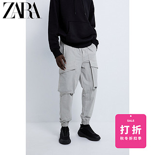 ZARA 05862322811 男装机能科技面料束脚工装休闲裤