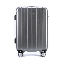 AMERICAN TOURISTER 美旅 COLBY系列双杆万向轮TSA海关锁竖条纹拉链拉杆箱BJ9 银色 28英寸