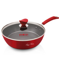 COOKER KING 炊大皇 B49582 铝合金不粘煎锅 28cm 红色