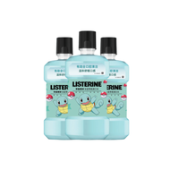 LISTERINE 李施德林 基础护理系列 冰蓝零度漱口水 精灵宝可梦联名限定装 500ml*3