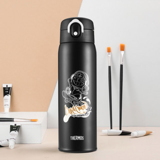 THERMOS 膳魔师 哆啦A梦系列 TCMD-501S-DRM002 保温杯 500ml 黑色