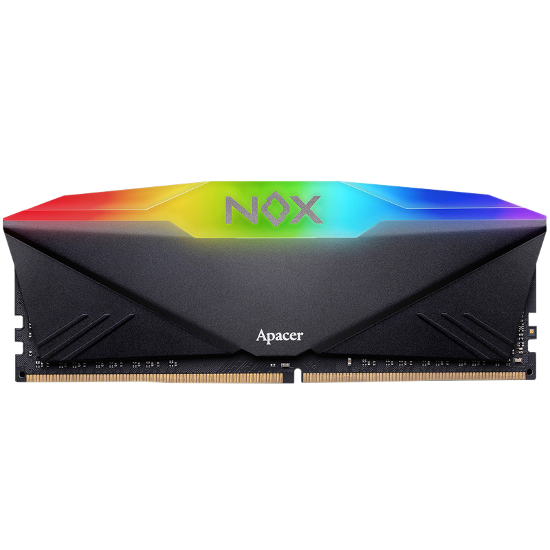 Apacer 宇瞻 NOX暗黑女神RGB系列 DDR4 3600MHz RGB 台式机内存 灯条 黑色 16GB 8GB*2