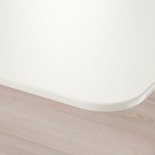 BEKANT贝肯特书桌-白色/黑色160x80厘米
