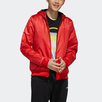 adidas NEO Pad Jkt 男子运动棉服 EI4342 红色 M