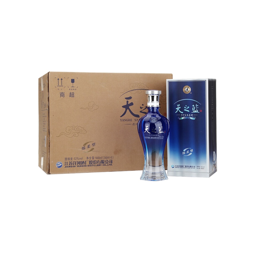 YANGHE 洋河 天之蓝 蓝色经典 52%vol 浓香型白酒