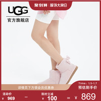 UGG秋冬女士雪地靴经典蝴蝶结时尚休闲短靴 1098081