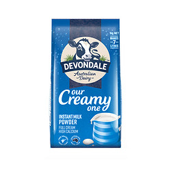 德运（Devondale）全脂高钙成人奶粉 1000g/袋