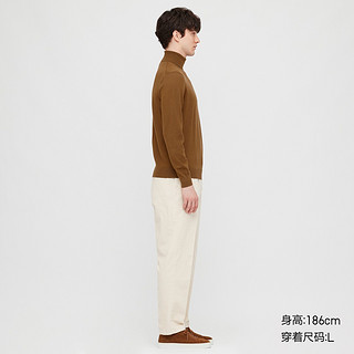 UNIQLO 优衣库 429067 男士精纺美利奴两翻领针织衫