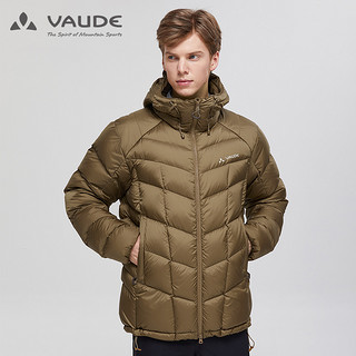 德国VAUDE 户外运动加绒加厚抗寒防寒保暖800蓬95%鹅绒羽绒服外套 1517111 黑色 L