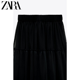 ZARA 02731307800 女士宽松绢网裙