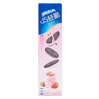 OREO 奥利奥 巧轻脆薄片夹心饼干 草莓酸奶味