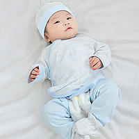 YeeHoO 英氏 YMLNJ00009A01 婴儿服满月8件套 蓝色 66cm