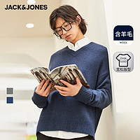 值友专享：JackJones 杰克琼斯 219325510YS 羊毛混纺针织衫