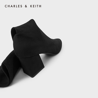 CHARLES&KEITH冬季新品CK1-90360340女士过膝长靴