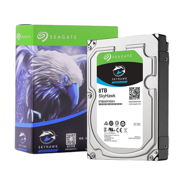 SEAGATE 希捷酷鹰SkyHawk系列3.5英寸监控级硬盘8TB 256MB(7200rpm、PMR