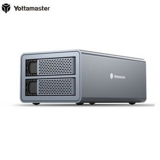 Yottamaster磁盘阵列硬盘柜2.5/3.5英寸双盘位机械/SSD固态硬盘柜