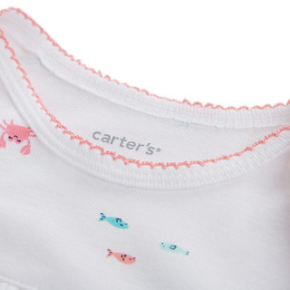 Carter's 孩特 Carters婴儿睡袋纯棉新生儿睡裙宝宝睡衣2件装新生儿连体衣家居服（66cm 、混色1H374110）