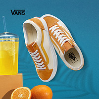Vans范斯官方 脏橘橘子汽水拼色男鞋女鞋Style 36低帮潮板鞋（43、橙色/白色）