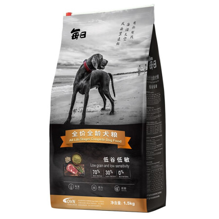 每日 低谷低敏全犬全阶段狗粮 1.5kg