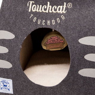 它它(TOUCHDOG)猫窝封闭式四季通用玩具猫屋可拆卸猫窝 黑色 S-小型