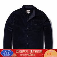 TheNorthFace北面长袖衬衫男户外舒适保暖上新|4QPL RG1/蓝色 L
