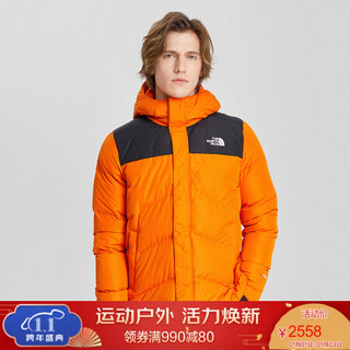 TheNorthFace北面羽绒服男户外保暖防泼水上新|4NEN R16/橙色 L