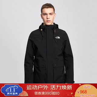 TheNorthFace北面冲锋衣男户外防水透气上新|4U7Y JK3/黑色 M