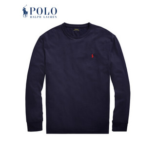 Ralph Lauren/拉夫劳伦男装 2020年冬季定制修身版型平纹针织T恤13023 410-海军蓝 XL