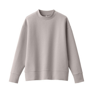 MUJI 無印良品 女士圆领卫衣 BBC06A0S 浅棕色 M-L