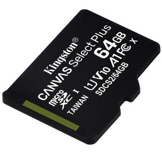 Kingston 金士顿 SDCS2/64GBSP Micro-SD存储卡 64GB（UHS-I、V10、U1、A1）