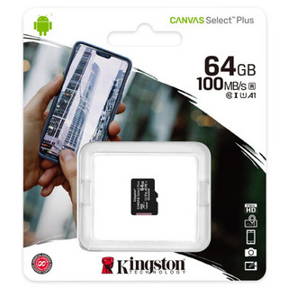 Kingston 金士顿 SDCS2/64GBSP Micro-SD存储卡 64GB（UHS-I、V10、U1、A1）